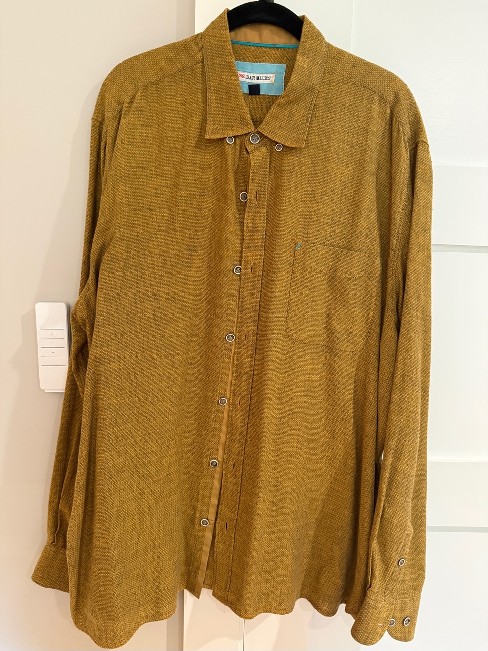 32 Bar Blues Relaxed Button-Down Shirt in Mustard Yellow